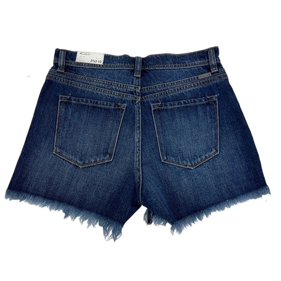 NWT KanCan Junior Women’s High Rise MOM Blue Jean Shorts Sz 7 Button Fly Pockets - Picture 2 of 11